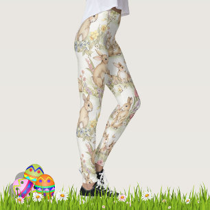 Leggings de Primavera de de Páscoa e Daffodils