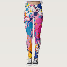 Leggings de proteção de pintura vibrante