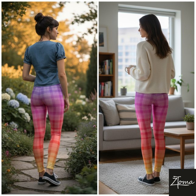 Leggings de Radiação Arco-Íris (Criador carregado)