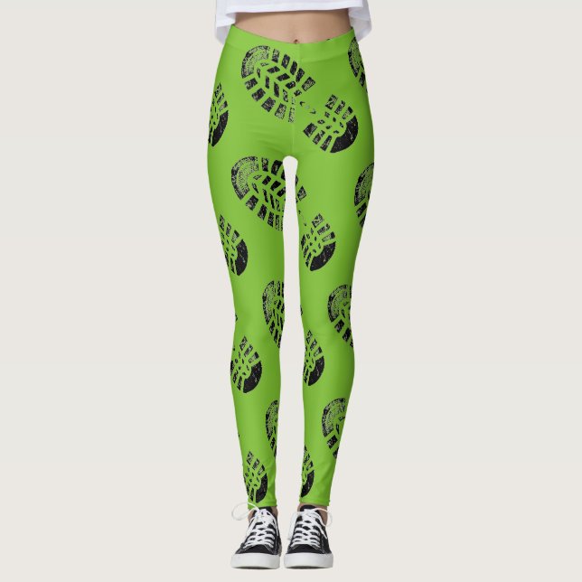 Leggings de recorte verde (Frente)