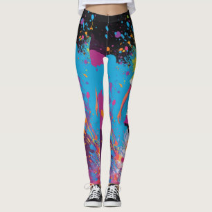 Leggings de reforço de cores