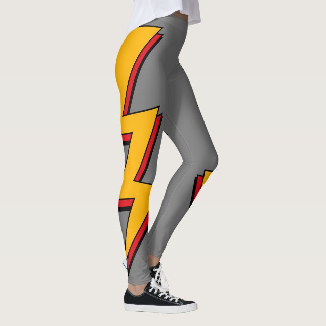 Leggings de Relâmpago de Super-Herói (Direita)