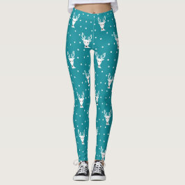 Leggings de renas de inverno