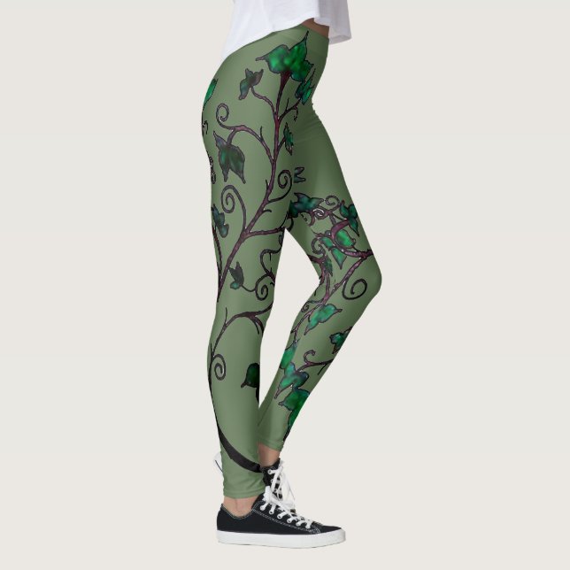 Leggings de reprodução de Ivy Elven Desenhada à Mã (Direita)