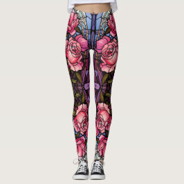 Leggings de roscas cor-de-rosa com manchas - Bonit