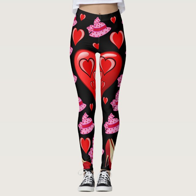 Leggings de São Valentim Longos (Frente)