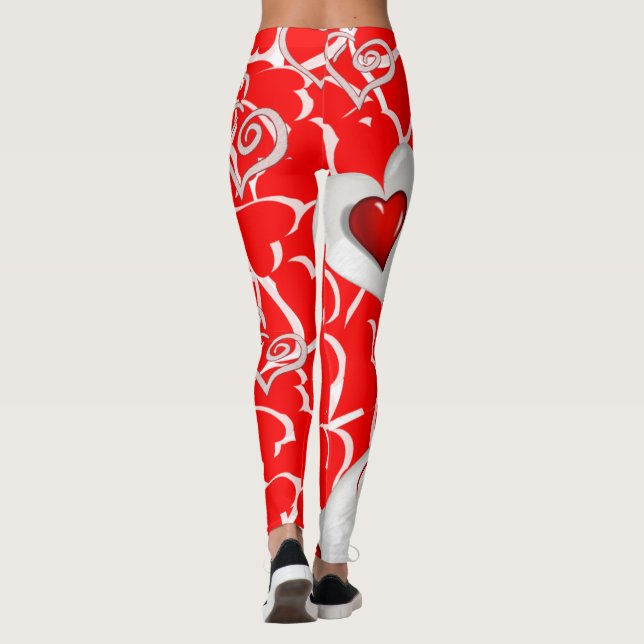 Leggings de São Valentim Longos (Verso)