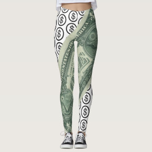 Leggings de Sinal de Dólar