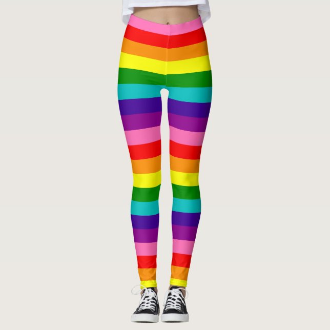 Leggings de Sinalizador de Orgulho (8 Cores Origin (Frente)