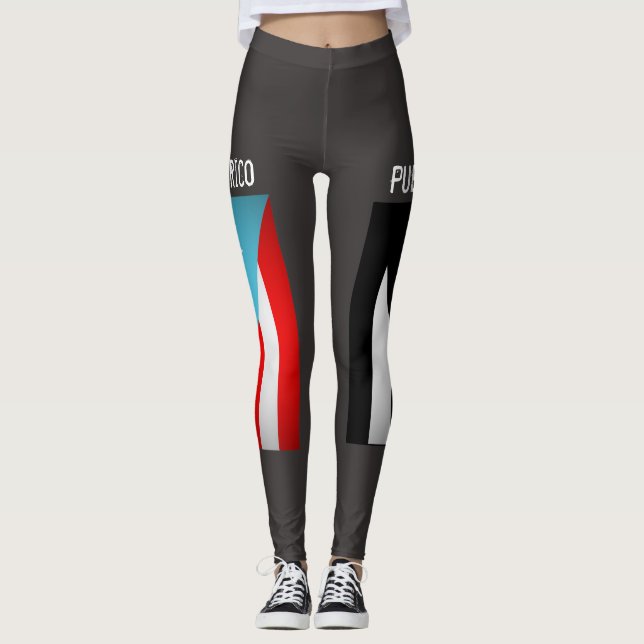 Leggings de Sinalizadores de Porto Rico (Frente)