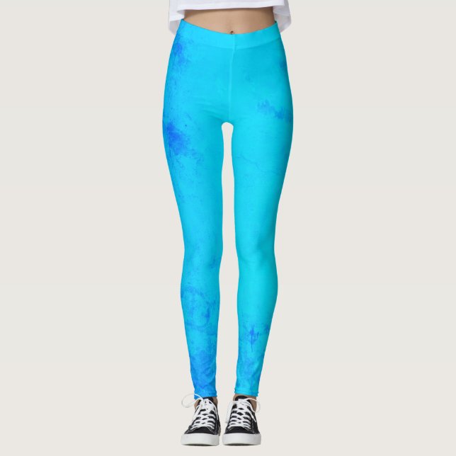 Leggings de sonho aquamarino (Frente)