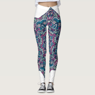 Leggings de Sonhos de Mandala Psicodélicas Vibrant