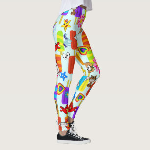 Leggings de Sorvetes do Hamburger Hearts