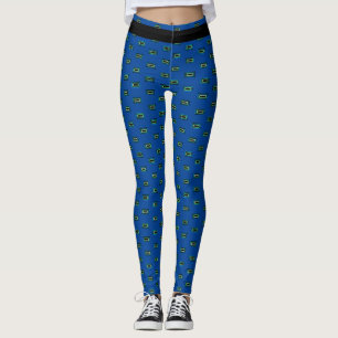 Leggings de Spandex Coloridos para Exercícios Físi