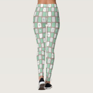 Leggings de Starbursts Retro Jade