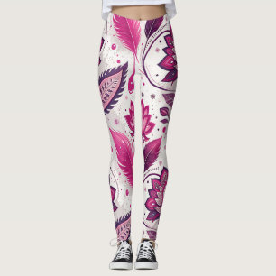 Leggings de Streetwear Edgy Metallic Magenta – Lux