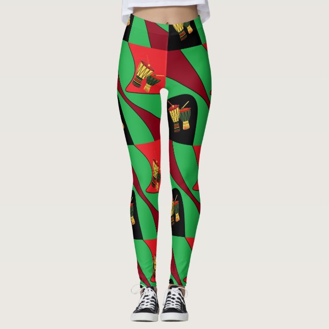 Leggings de tambores africanos (Frente)