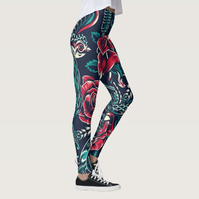 Leggings de tatuagens coloridas (Direita)