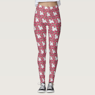 Leggings de Terrier branco da West Highland
