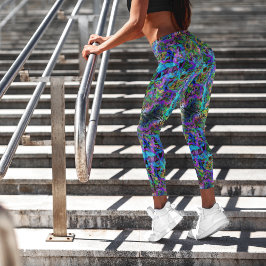Leggings de Tinta Cósmica - Divertimento