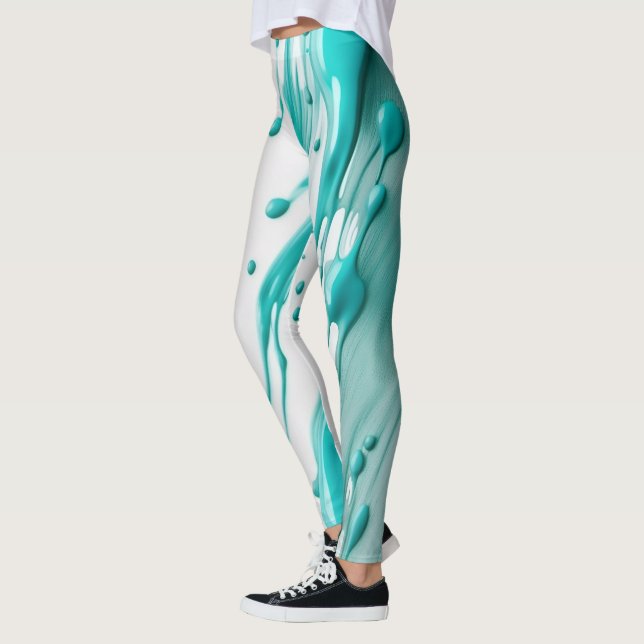 Leggings de tinto tensor atrativo para mulheres (Esquerda)