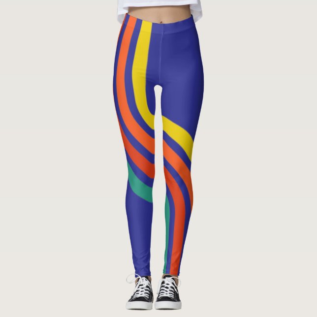 Leggings de treinamento de passeio vibrante (Frente)