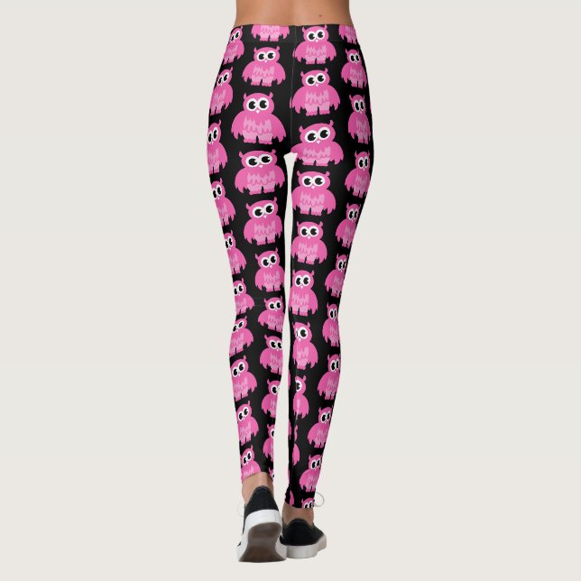 Leggings de treino com padrão de desenho animado d (Verso)