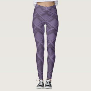 Leggings de Treliça Roxa