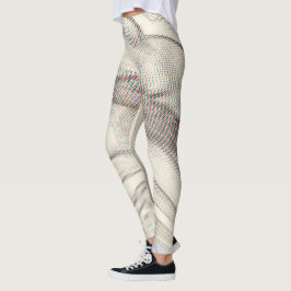 Leggings de triquete de ilusão óptica abstrato