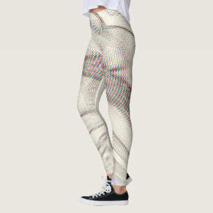 Leggings de triquete de ilusão óptica abstrato