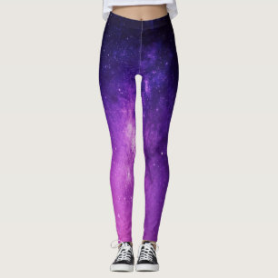 Leggings de Universo e Espaço Colorido da Galáxi