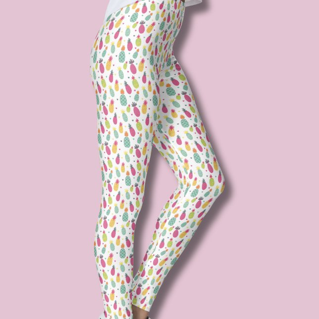 Leggings de Verão de Abacaxi Tropical (Pineapple leggings)