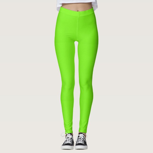 Leggings de Verdes limões fluorescentes (Frente)