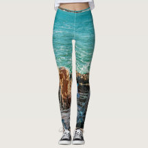 Leggings de visão do oceano