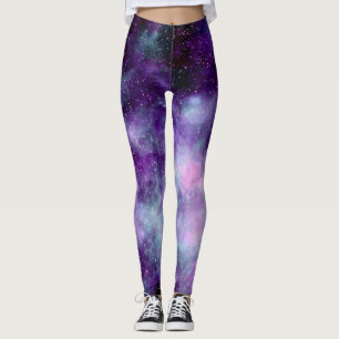 Leggings de wallpaper de galáxia mágica