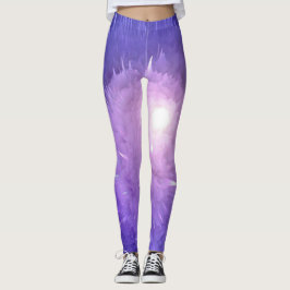 Leggings de Workout Atlético Roxo-Roxo Moderno
