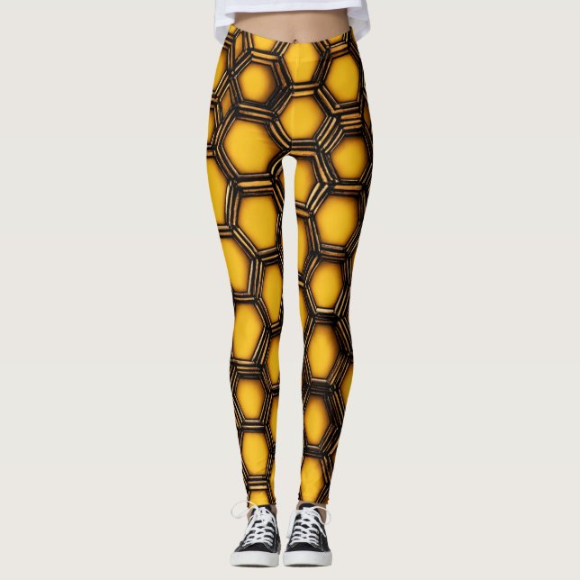 Leggings de Workout Ininterrupto - Controle de Tum (Frente)