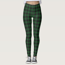 Leggings de Xadrez de Buffalo Verde