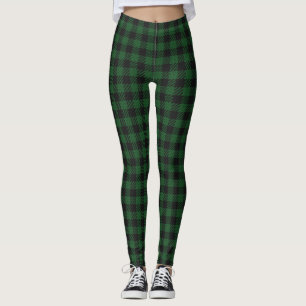 Leggings de Xadrez de Buffalo Verde