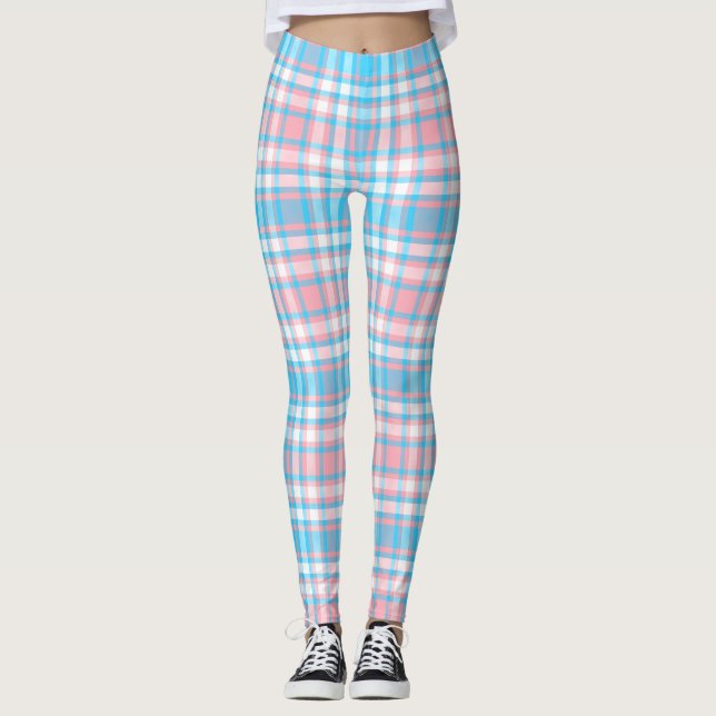 Leggings de Xadrez dos Doces Sonhos (Frente)