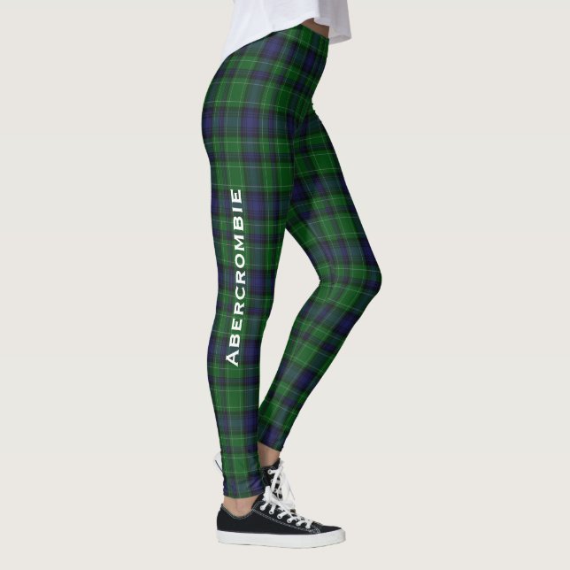 Leggings de Xadrez Tartan Personalizadas da Abercr (Direita)