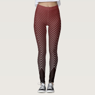 Leggings de Yoga da Illusão Vermelha Negra