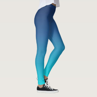 Leggings de Yoga de Ombre Azul