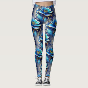Leggings de yoga Mardi Gras Femme Fleur de lys