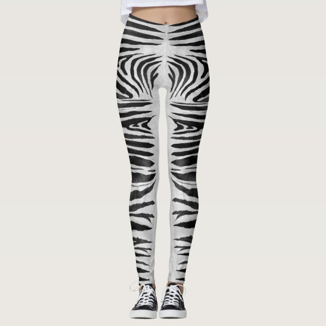 Leggings de Zebra Realistas (Frente)