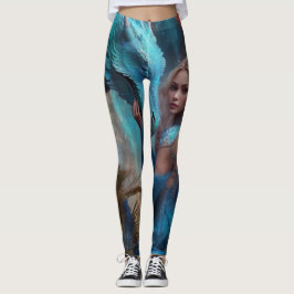 Leggings de Zoey e Dragões Azuis