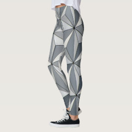 Leggings Design de Prata Geo