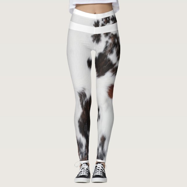 Leggings - Designer de Cowhide (Frente)