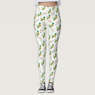 Leggings Dia de São Patrício Feliz Aniversário