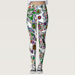 Leggings Dia dos Mortos Feminino